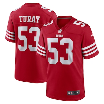 mens nike kemoko turay scarlet san francisco 49ers game play